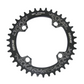 Coronilla 38T BCD 104mm Simétrico Monoplato 12v Negra Deckas