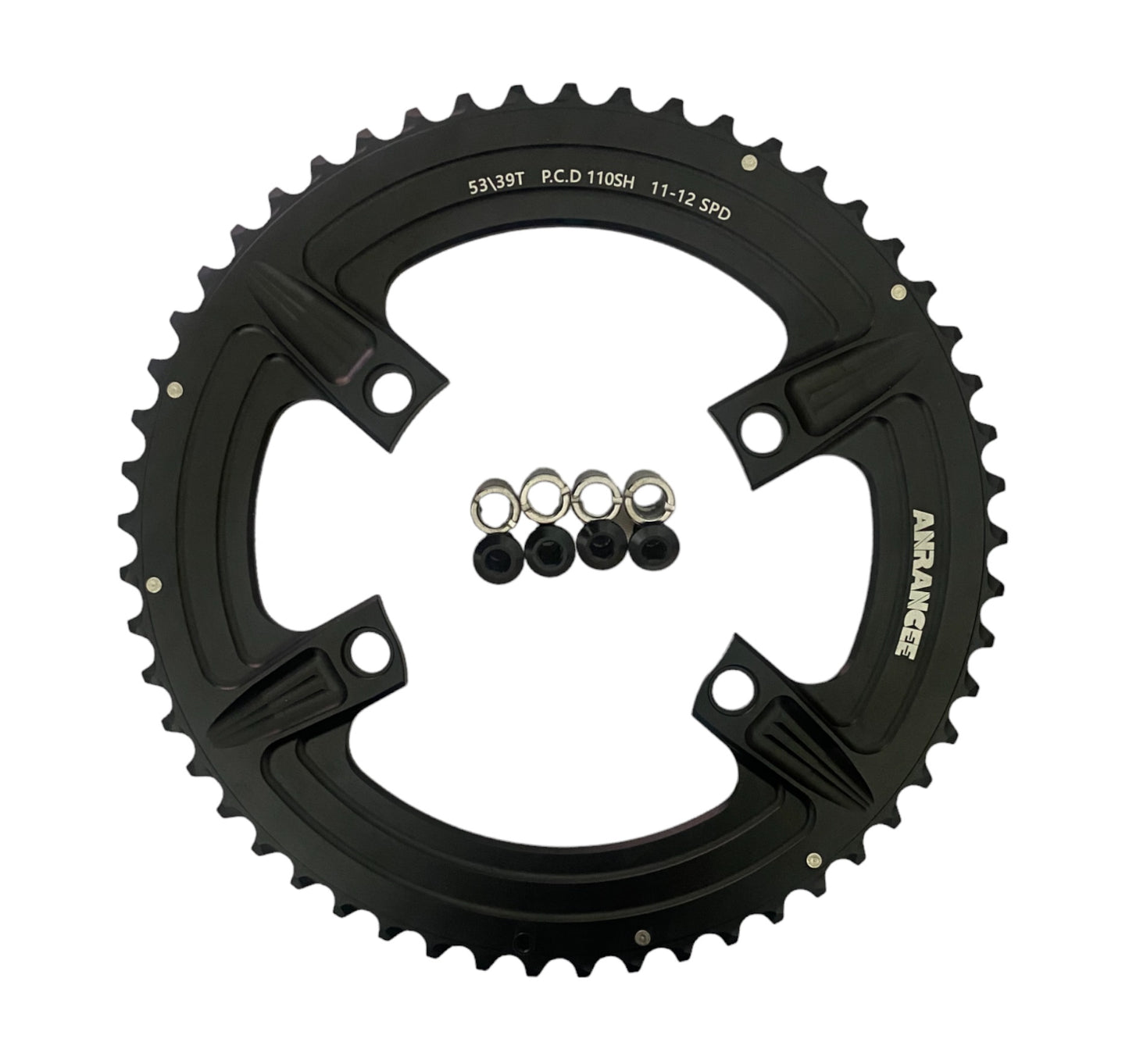 Coronillas 53T 39T BCD 110mm 4 Agujeros (Para Shimano) Arancee