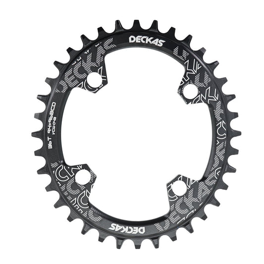 Coronilla 36T BCD 96mm y 94mm Simetrico Monoplato OVALADA 12v Negra Deckas