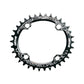 Coronilla 34T BCD 104mm OVALADA Monoplato 12v Negra Deckas