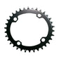 Coronilla 34T BCD 104mm OVALADA Monoplato 12v Negra Deckas