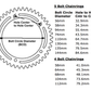 Coronillas 53T y 39T BCD 110mm 5h Aluminio Biplato VMX