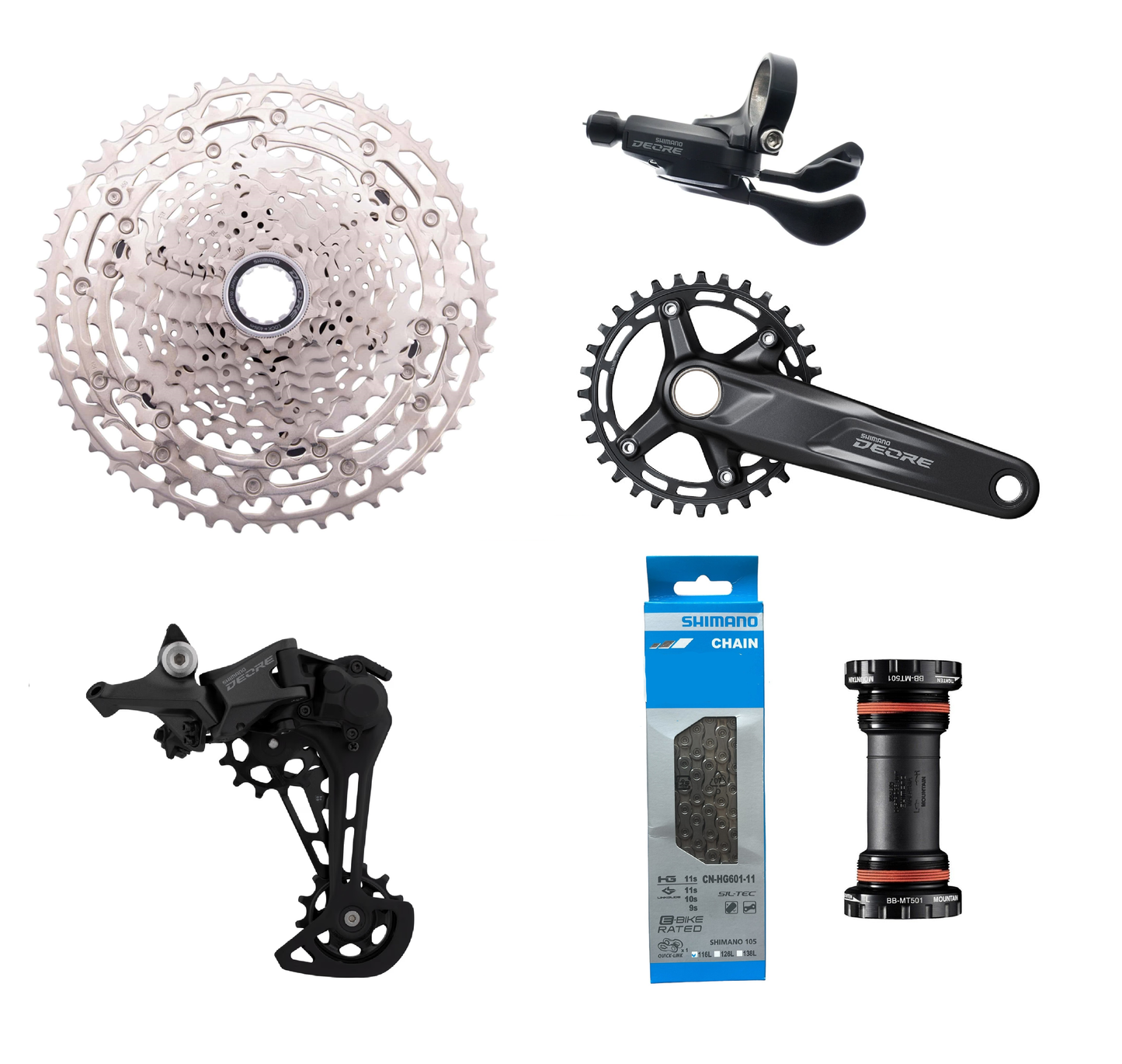 Grupo Transmision 11v Deore M5100 30T 11-51T 175mm Shimano
