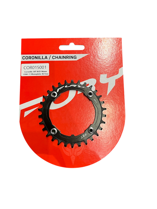 Coronilla 30T BCD 96mm Simetrico CKM-11 Monoplato 12v 4h Fury