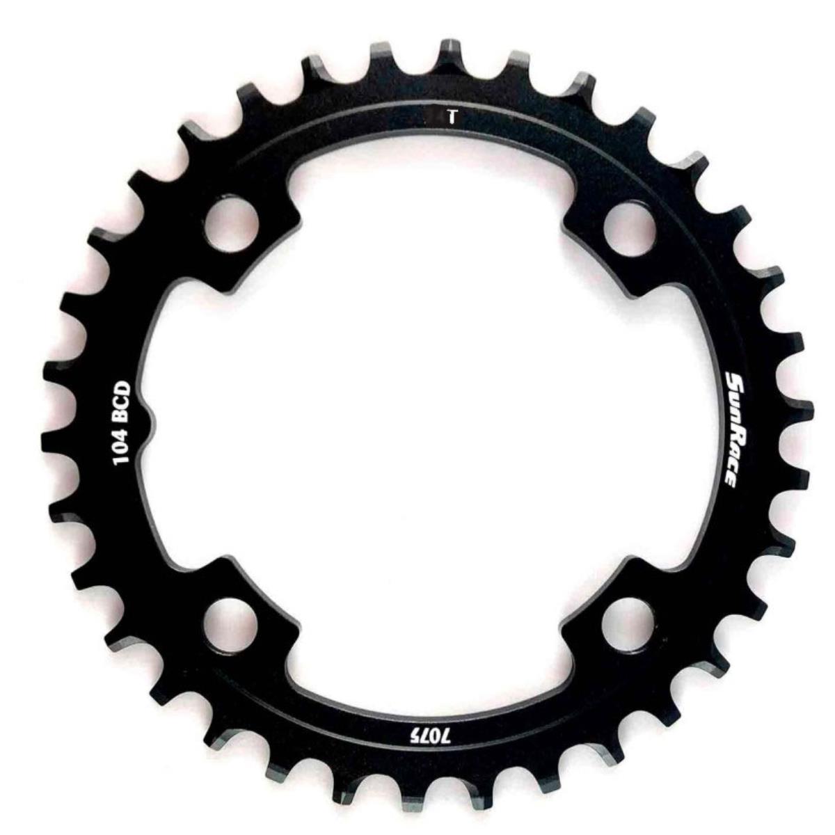 Coronilla 32T BCD 104mm Simetrico Monoplato 12v MX04 Aluminio Sunrace