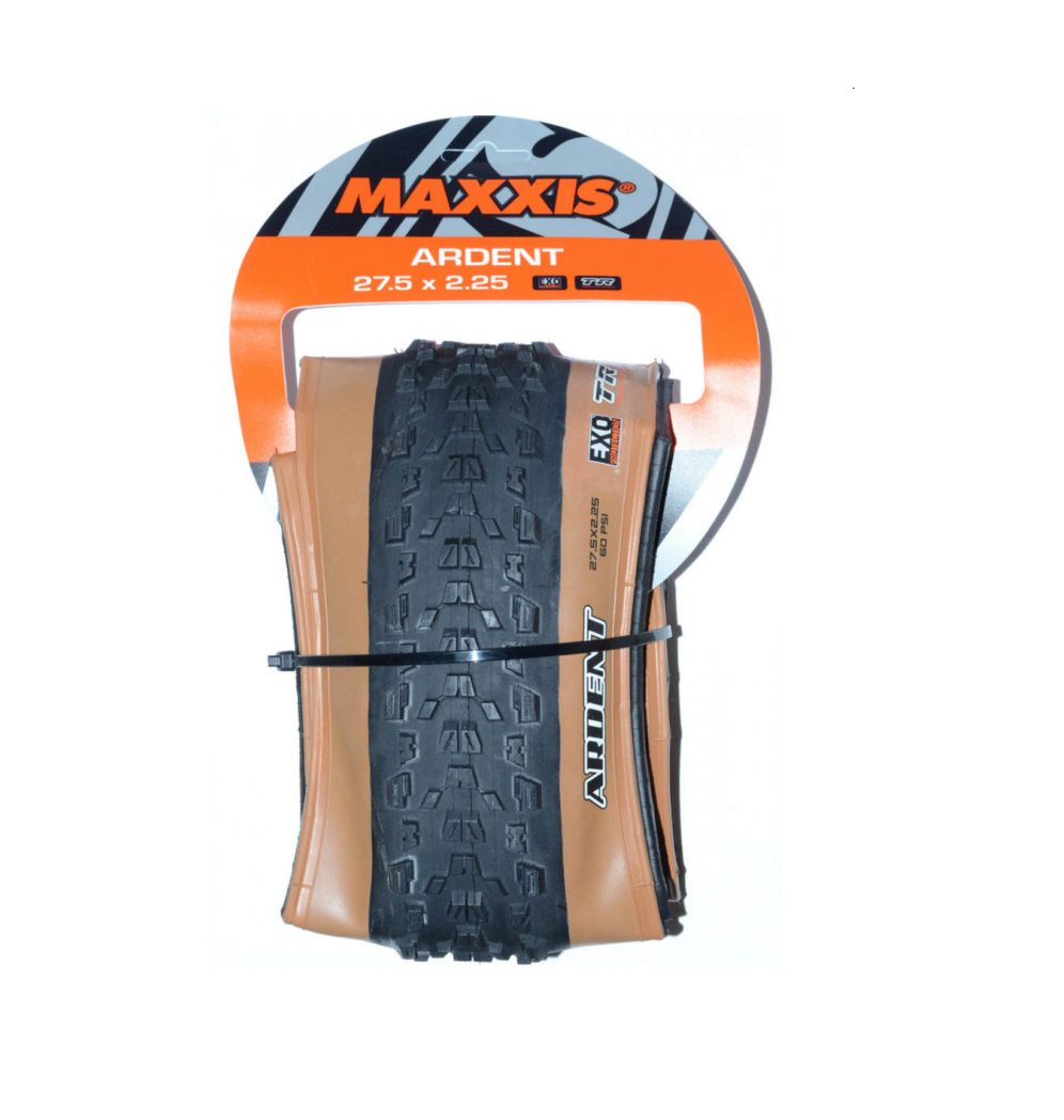 Llanta 27.5x2.25 Ardent 60TPI Plegable Tubeless Cara Marron 2C EXO Maxxis