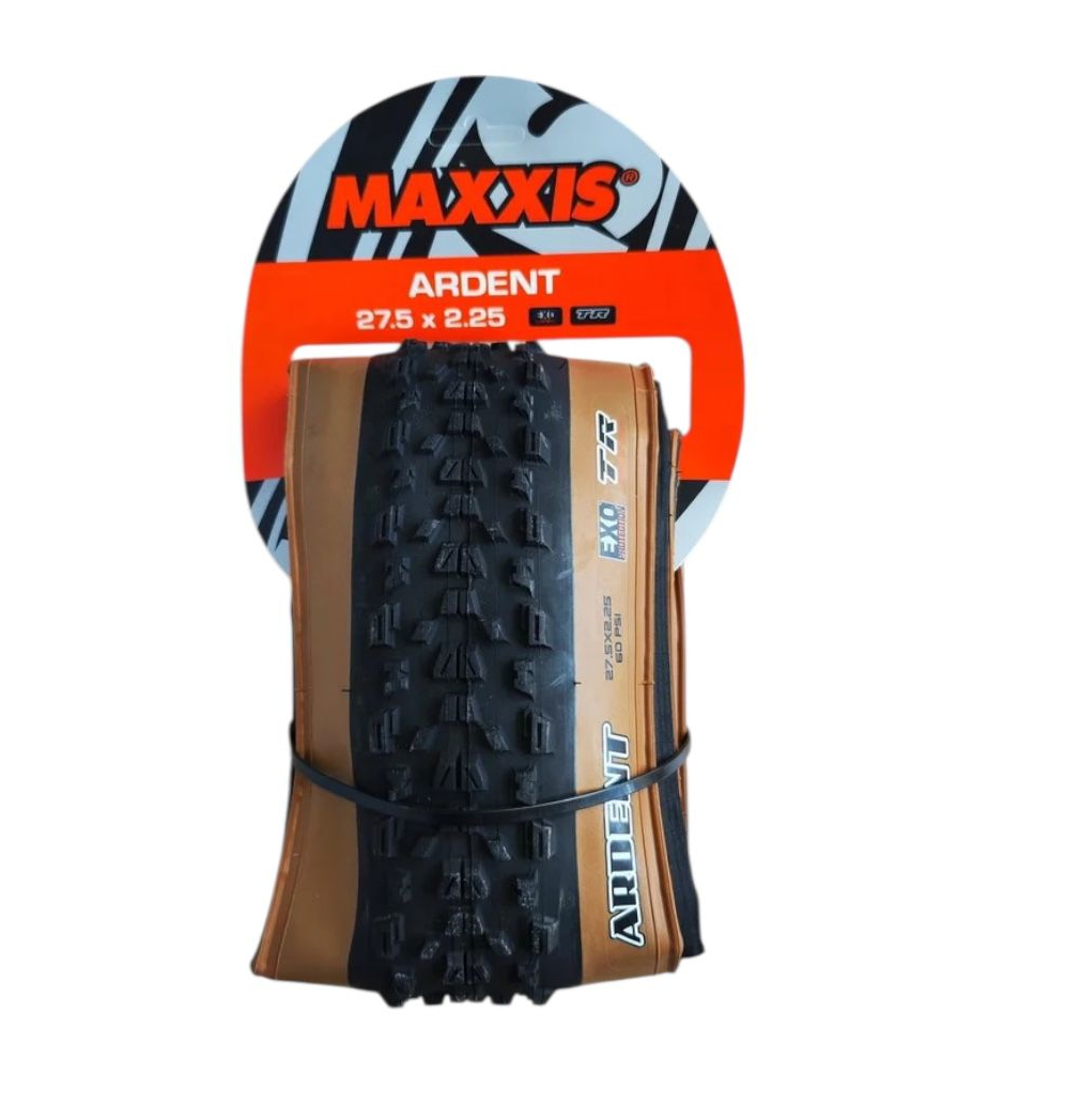 Llanta 27.5x2.25 Ardent 60TPI Plegable Tubeless Cara Marron 2C EXO Maxxis