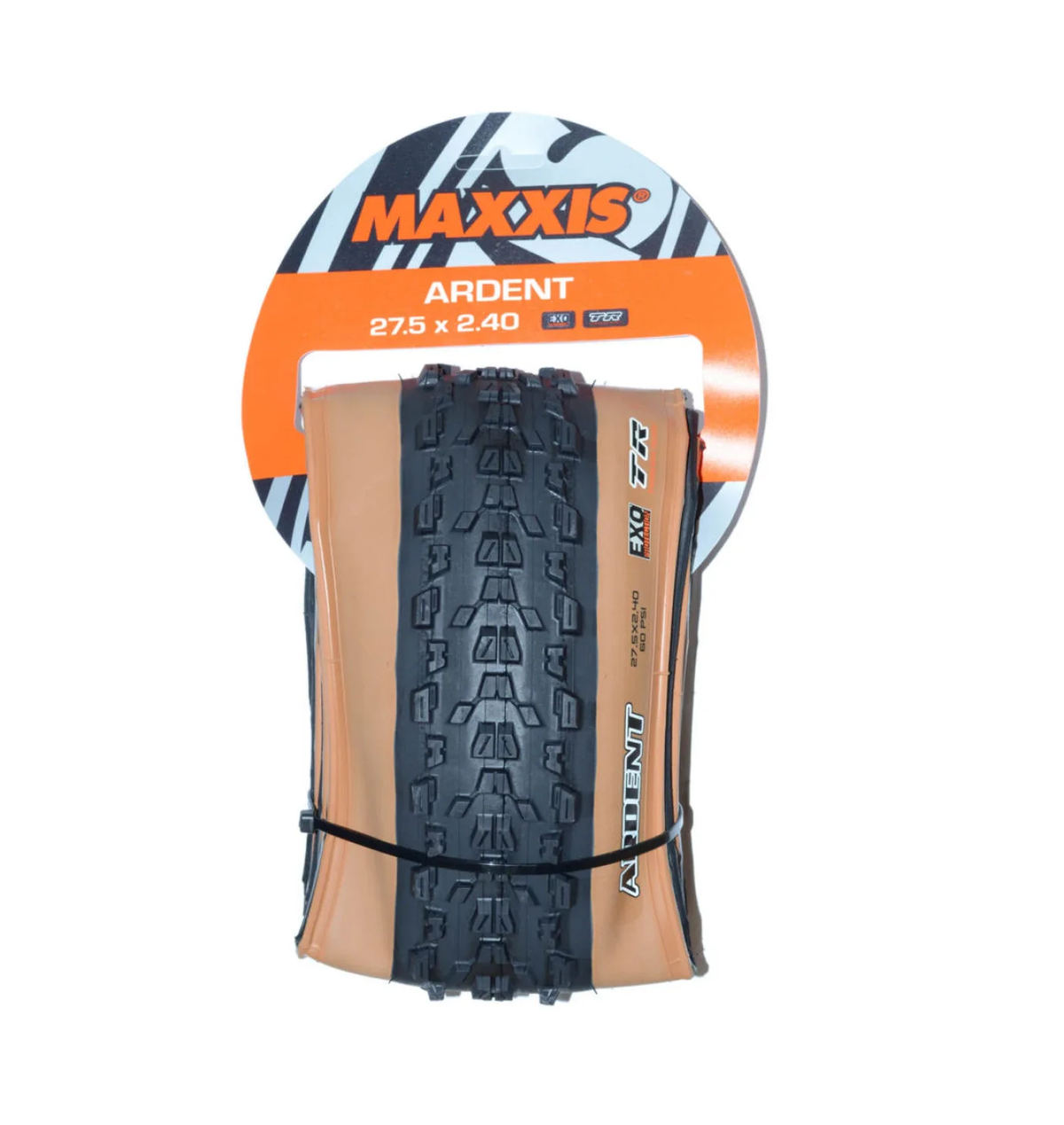 Llanta 27.5x2.40 Ardent DW 60TPI Plegable Tubeless Cara Marron 2C EXO Maxxis