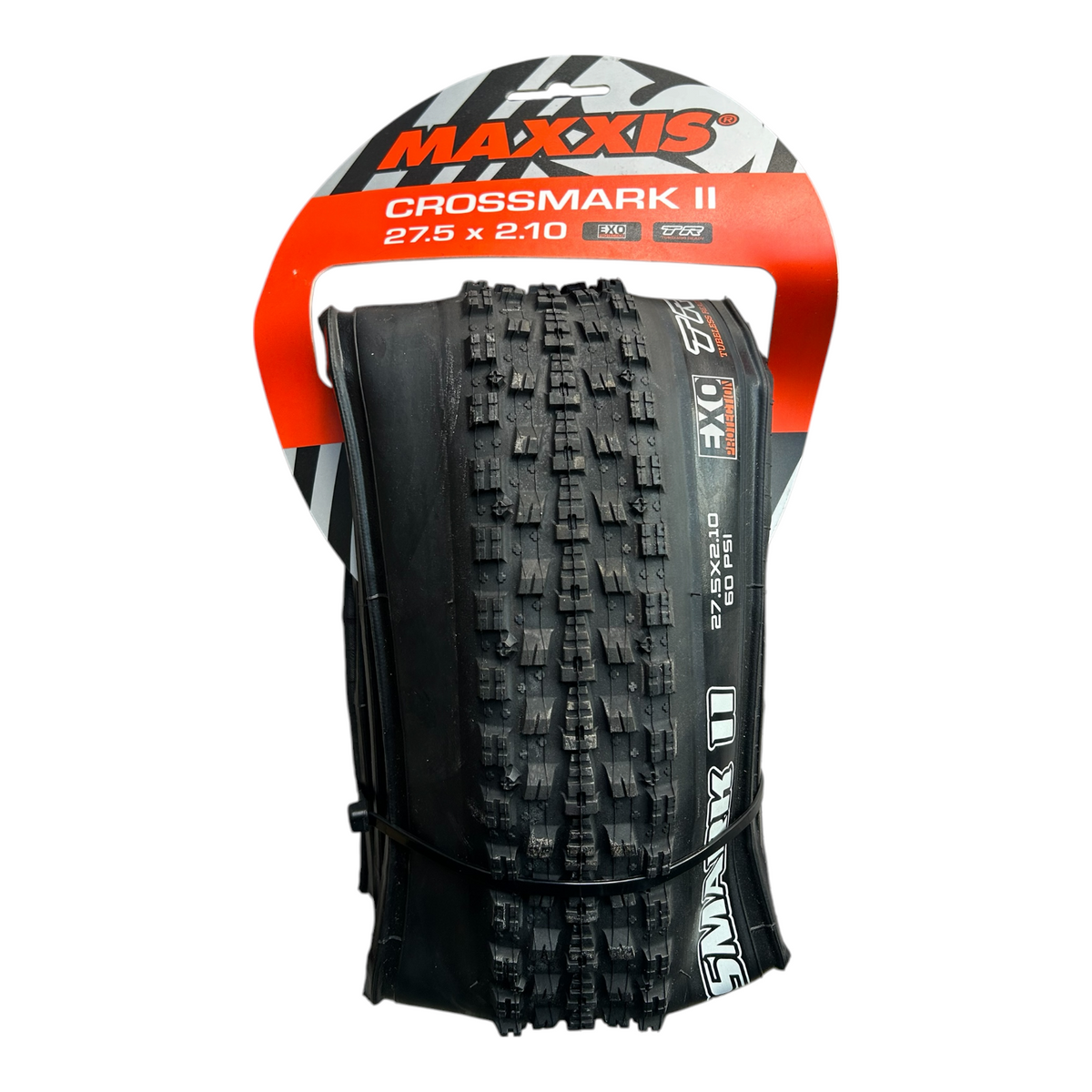 Llanta 27.5x2.10 Crossmark II 2 Compuestos Tubeless Plegable EXO 60Tpi Maxxis