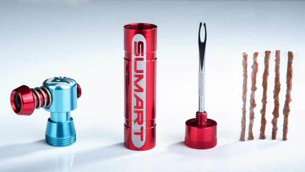 Inflador CO2 + Reparador de Tubeless 2 en 1 Sumart