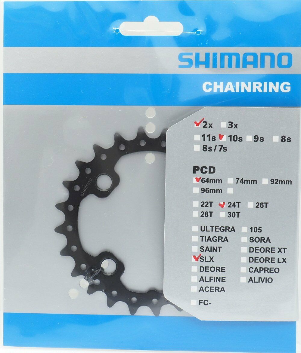 Coronilla 24T BCD 64mm SLX FC-M675 biplato simetricos Shimano
