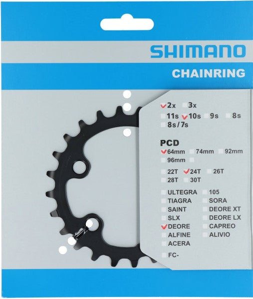 Coronilla 24T BCD 64mm (Asim.) FC-M6000 biplato Shimano