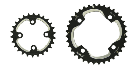 Coronillas 36T y 26T BCD 104mm y 64mm Simetrico Biplato Itook