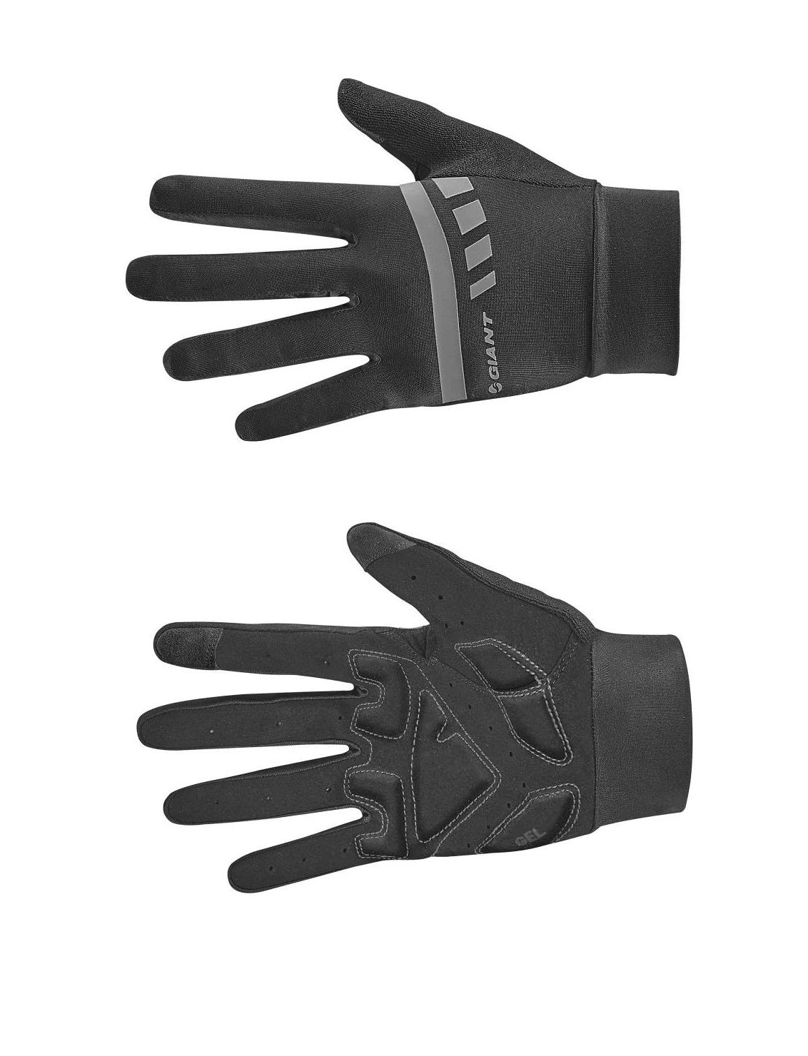 Guantes LF Podium Talla M Negro Gris Giant