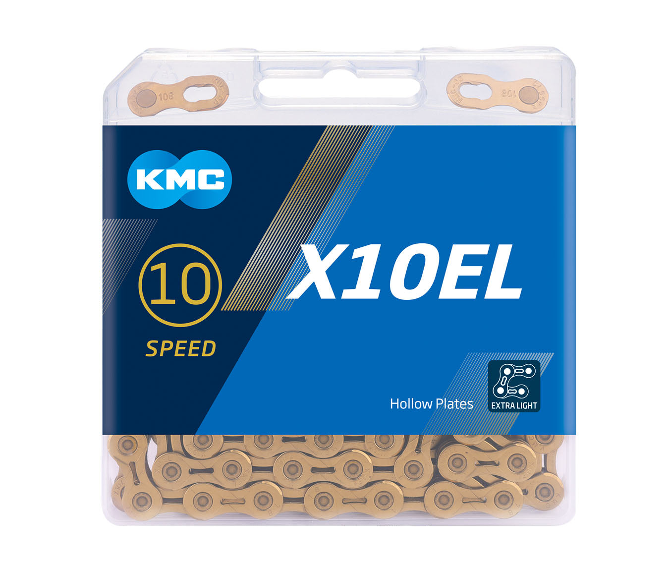 Cadenilla 10v X10EL GOLD 116L KMC
