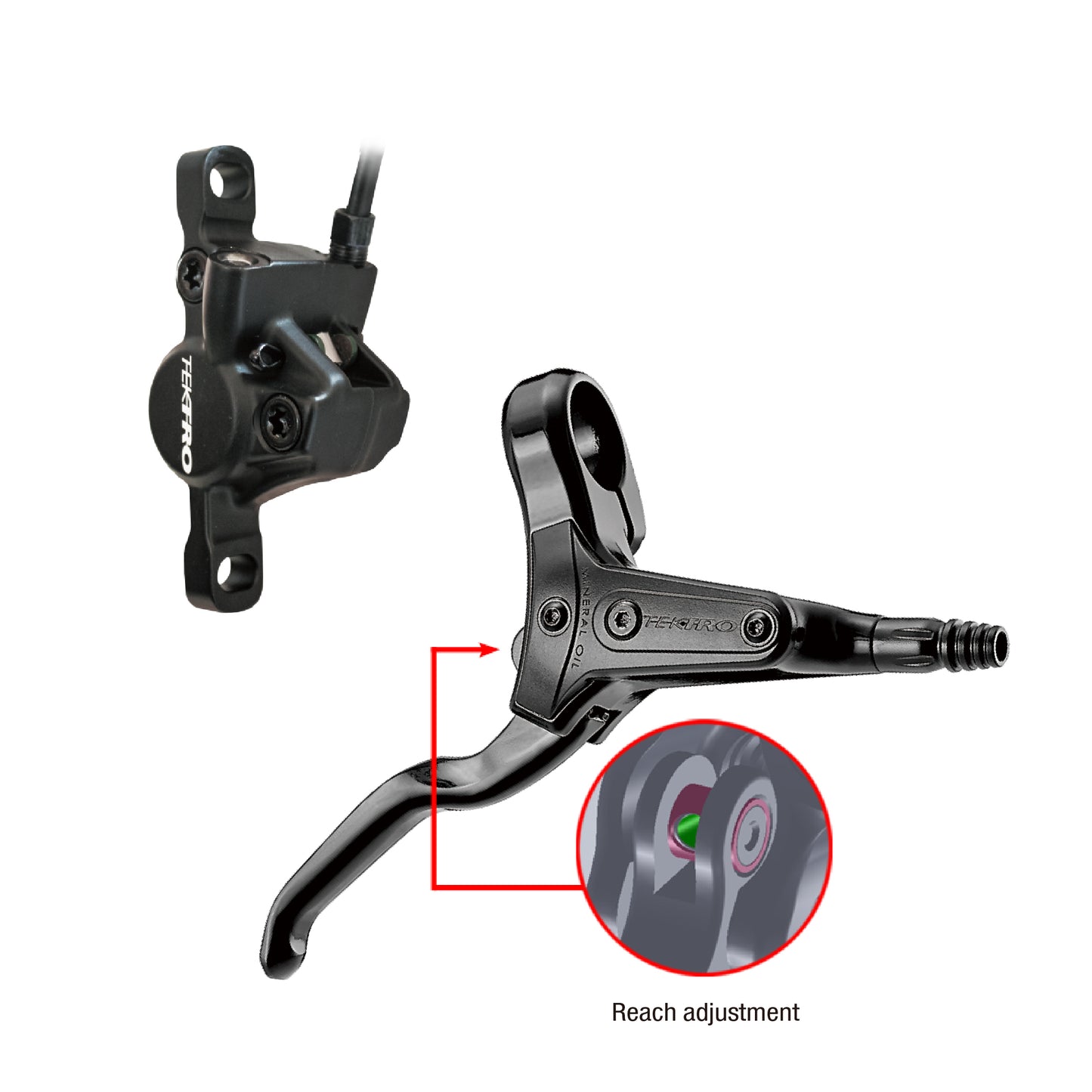 Tektro Hd-m285 Juego De Frenos De Disco Hidrulico Con Rotor